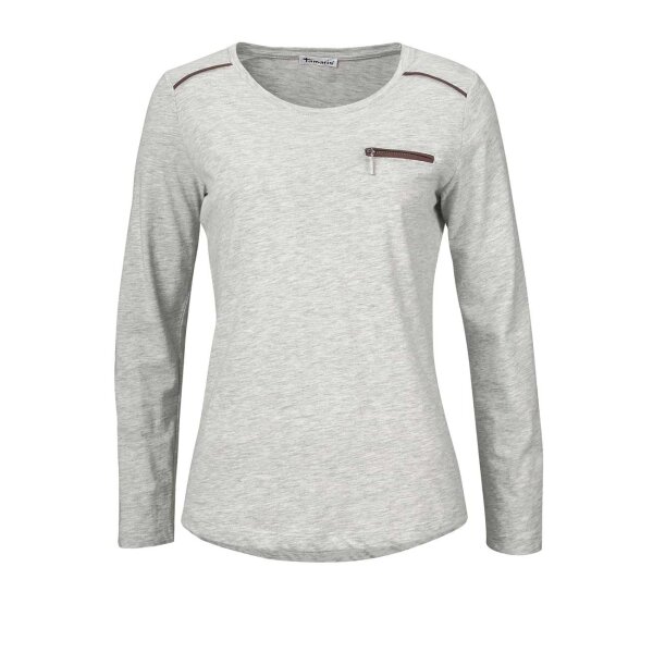 Koszulka jersey, melanż szary