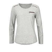 Marken-Jerseyshirt, grau-melange