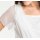 Designer-Shirt m. Pailletten, weiß