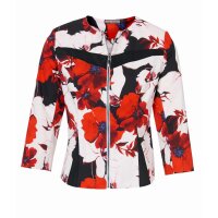 Designer-Blazer, weiß-bunt