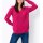 Fine knit sweater with pattern in 3D-look, pink