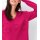 Fine knit sweater with pattern in 3D-look, pink