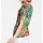 Designer-Druckshirt, grün-bunt