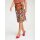 Wrap skirt with tropical print, multicolour