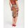 Wrap skirt with tropical print, multicolour