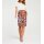 Wrap skirt with tropical print, multicolour