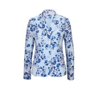 Druckblazer, aquablau-bunt