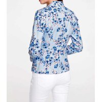 Druckblazer, aquablau-bunt