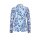 Druckblazer, aquablau-bunt