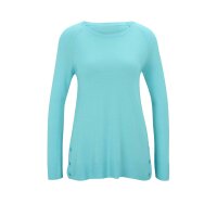 Sweater with cashmere, turquoise