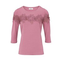 Shirt with lace, rosé