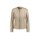 Lederimitat-Jacke m. Mesheinsatz, beige