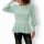 Sweater with peplum, chalk mint blend