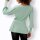 Sweater with peplum, chalk mint blend