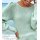 Sweater with peplum, chalk mint blend