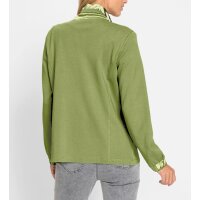 Shirtjacke mit Satin-Besatz, schilf
