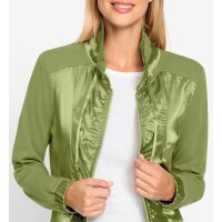 Shirtjacke mit Satin-Besatz, schilf