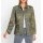 Jeansjackenblazer m. goldfarbenen Details, khaki