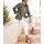 Jeansjackenblazer m. goldfarbenen Details, khaki