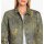 Jeansjackenblazer m. goldfarbenen Details, khaki