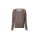 Ajour sweater with glitter stones, taupe