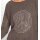 Ajour sweater with glitter stones, taupe