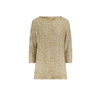 Bändchengarn-Pullover, camel-champagner