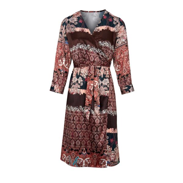 Wrap dress, multicolour