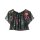 Carmen top, black-multicolour