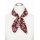 Scarf with ornamental ring, bordeaux