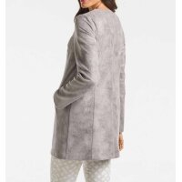 Designer-Lederimitat-Jacke, grau-used