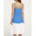 Top with embroidery, azure blue