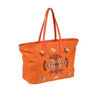 Shopper with sequins, orange