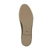 Buty welurowe, sznurowane, z wycięciami, oliwkowe