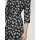 Druckkleid, schwarz-offwhite