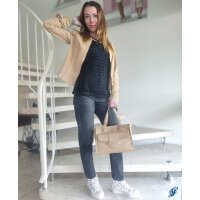 Slim boyfriend stiliaus džinsai, juodi, dėvėti