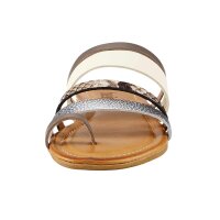 Leather sandal, multicolour