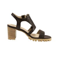 Leather sandal, brown