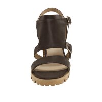 Leather sandal, brown