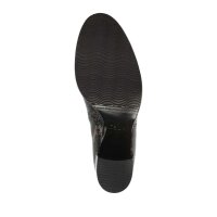 Marken-Lederstiefelette, braun-gemustert