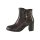 Marken-Lederstiefelette, braun-gemustert