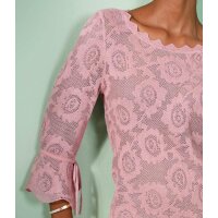 Ajourpullover mit geboten Abschlüssen, hortensie