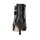 Leder-Stiefelette, schwarz