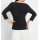 Sweater with cut-outs and beads, black