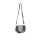 Designer-Tasche, schwarz-silberfarben