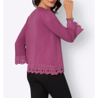 Sweter z rękawami trąbkowymi i koronką, Erica