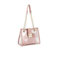 Tasche in 2-in-1-Optik, rosè