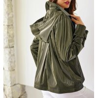 Jacket with sheen effect, olive