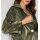 Jacket with sheen effect, olive