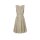 Druck-Kleid m. Gürtel, sesam-ecru